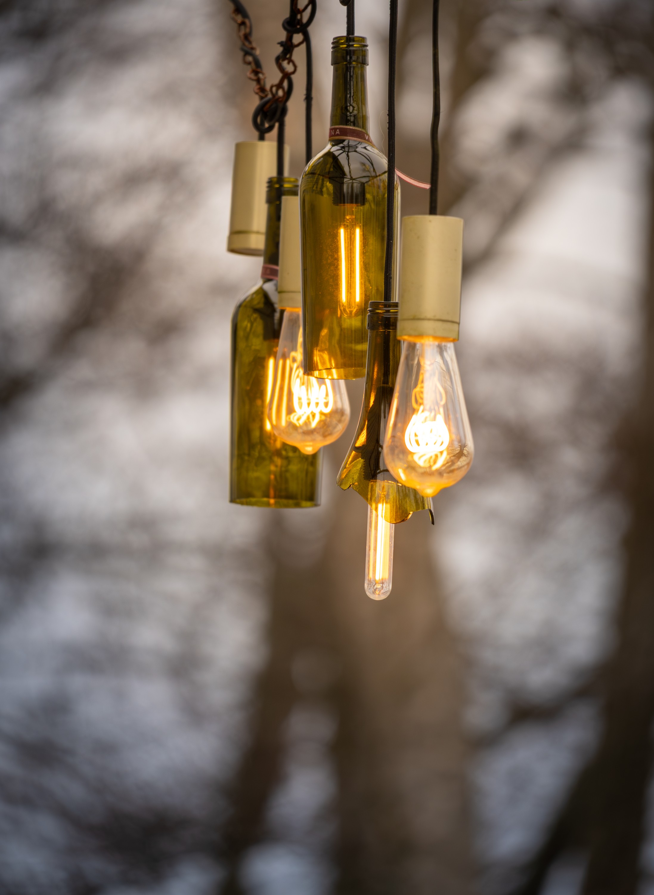 Rustic Bottle Lights - Somewhere along the way